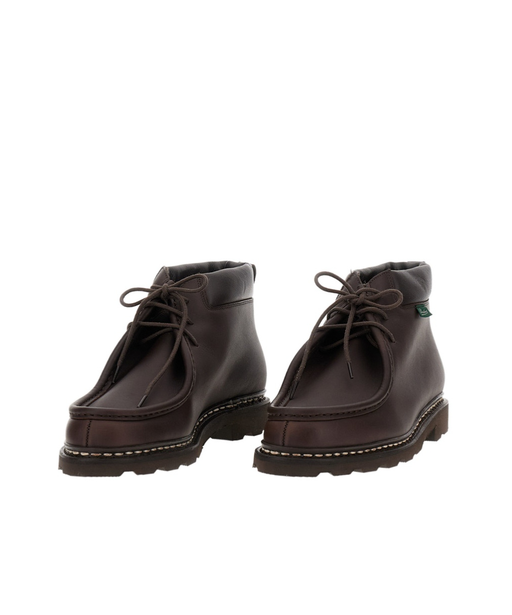 Paraboot Round-toed Ankle Boots In Brown