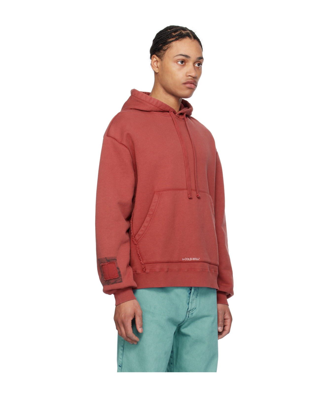 A-cold-wall* Hooded Long-sleeved Sweater In Brown