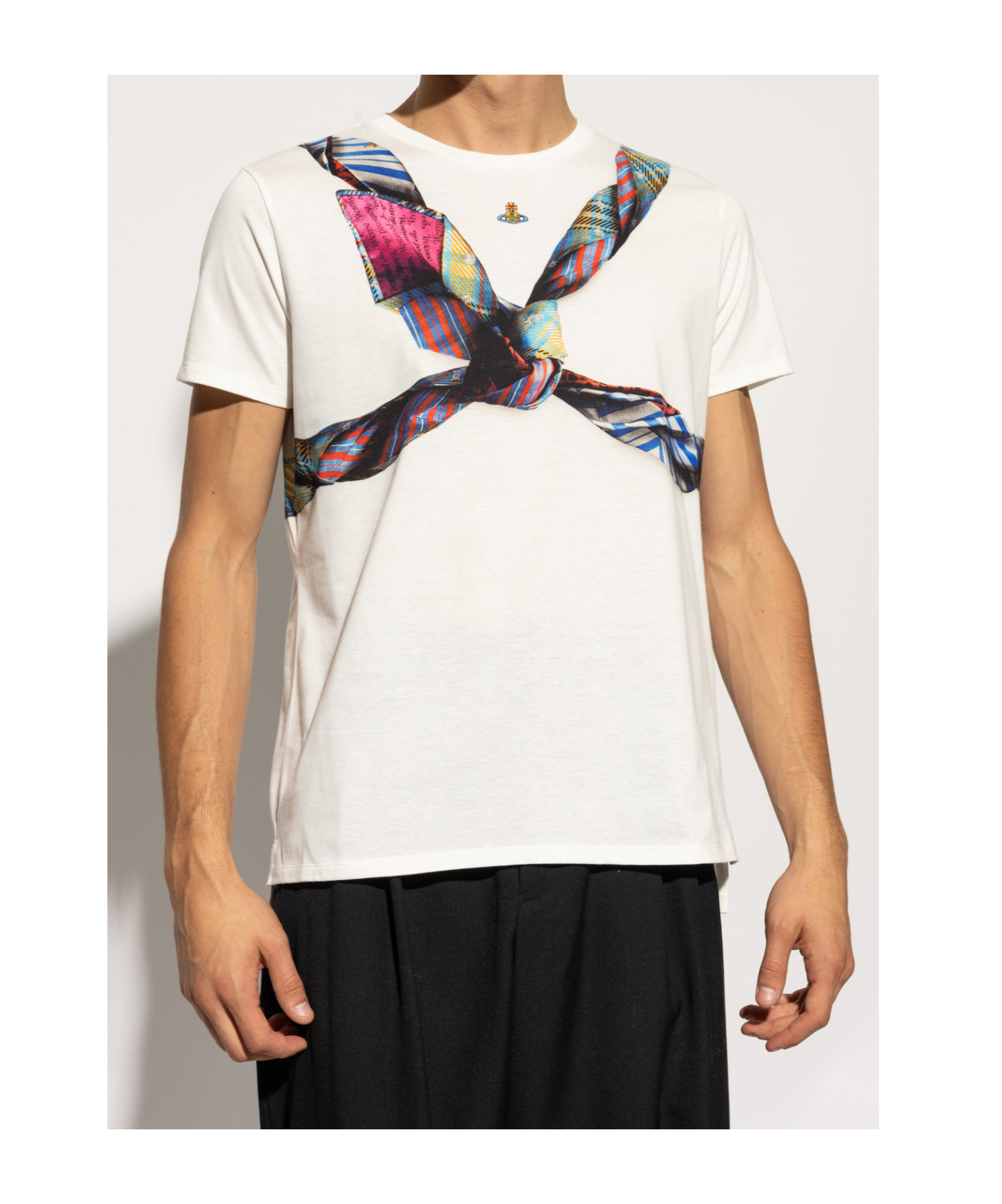 Vivienne Westwood Orb-embroidered T-shirt In White