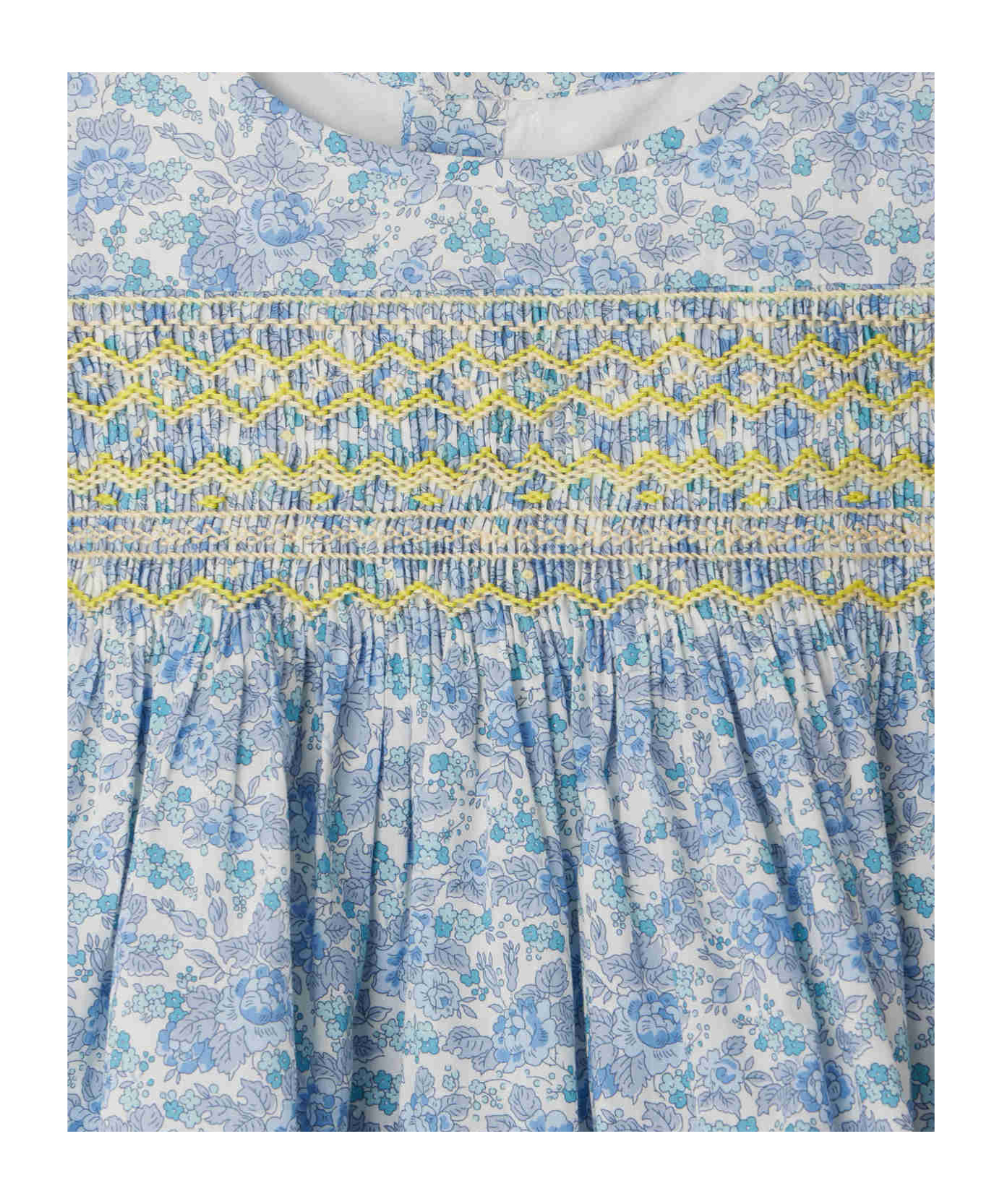 Bonpoint Fidji Pleated Shirt In Blue