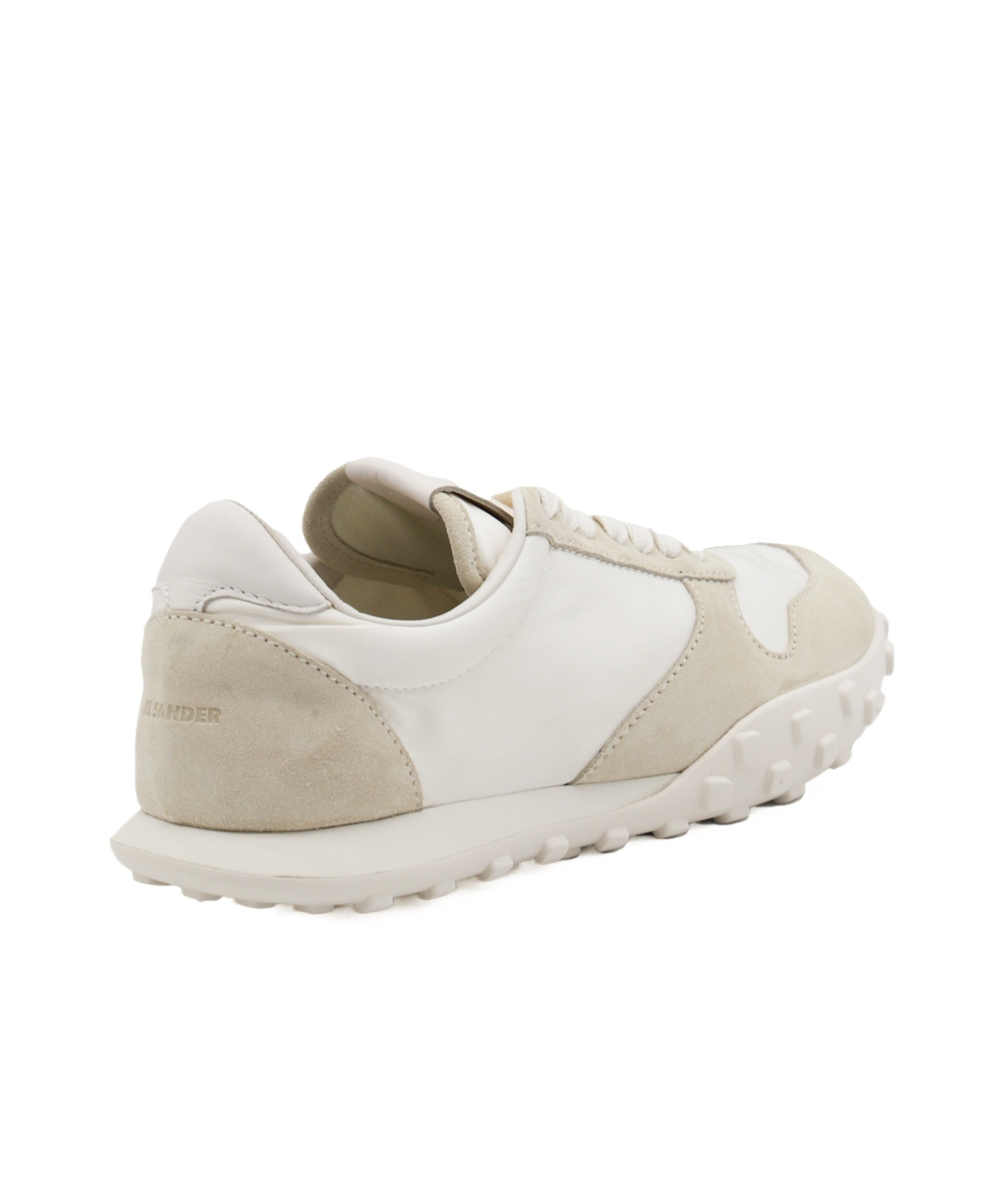 Jil Sander Women White Leather And Suede Moon Sneakers In White