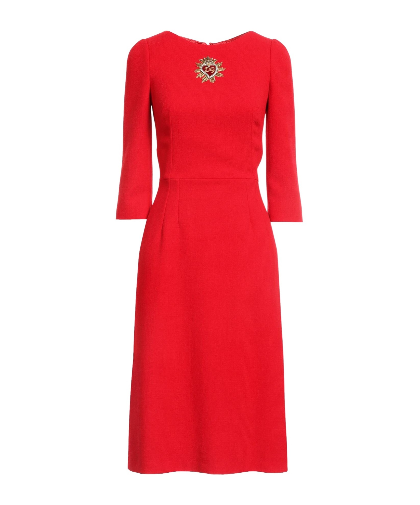 Dolce & Gabbana Wool A-line Skirt In Red