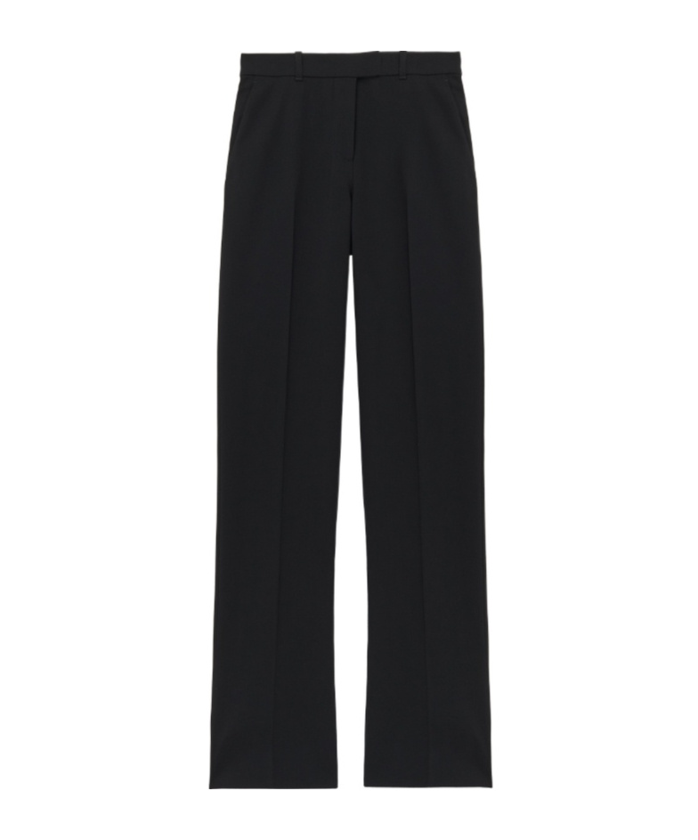 Alexander Mcqueen Stretch-wool Straight Trousers In Black