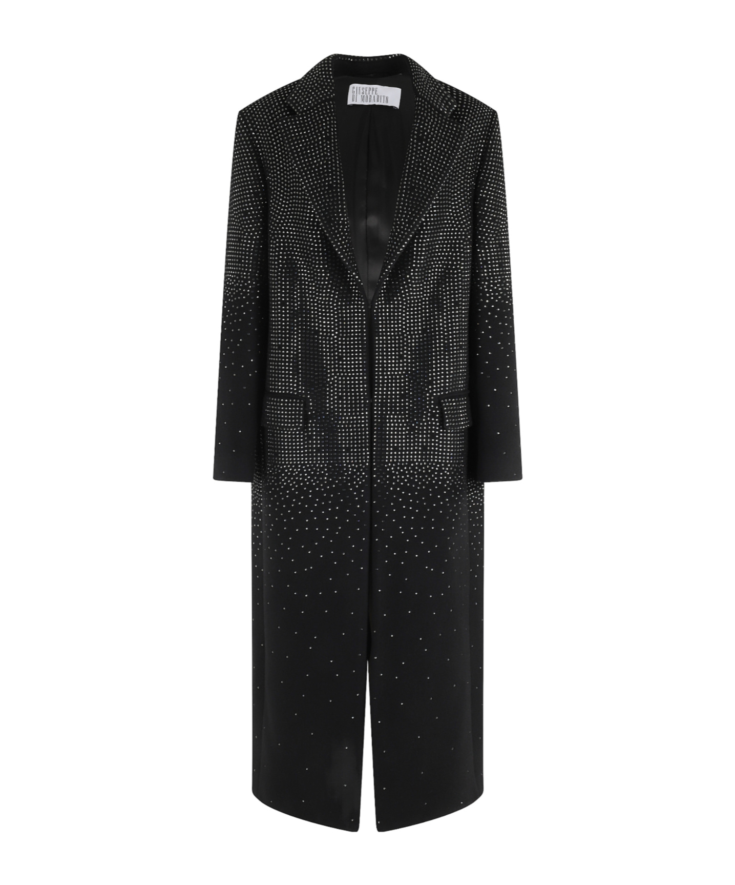 Giuseppe Di Morabito Crystal-embellished Coat In Black