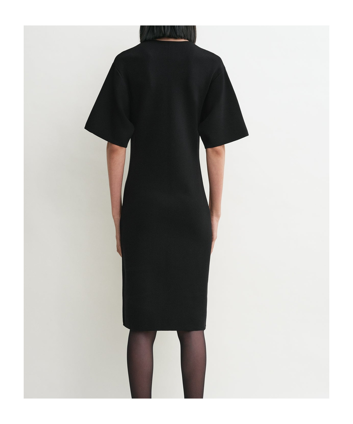Totme Short-sleeve Knit T-shirt Dress In Black | ModeSens Totme Short-sleeve Knit T-shirt Dress In Black | ModeSens
