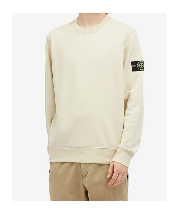Stone Island Crewneck Sweatshirt In White