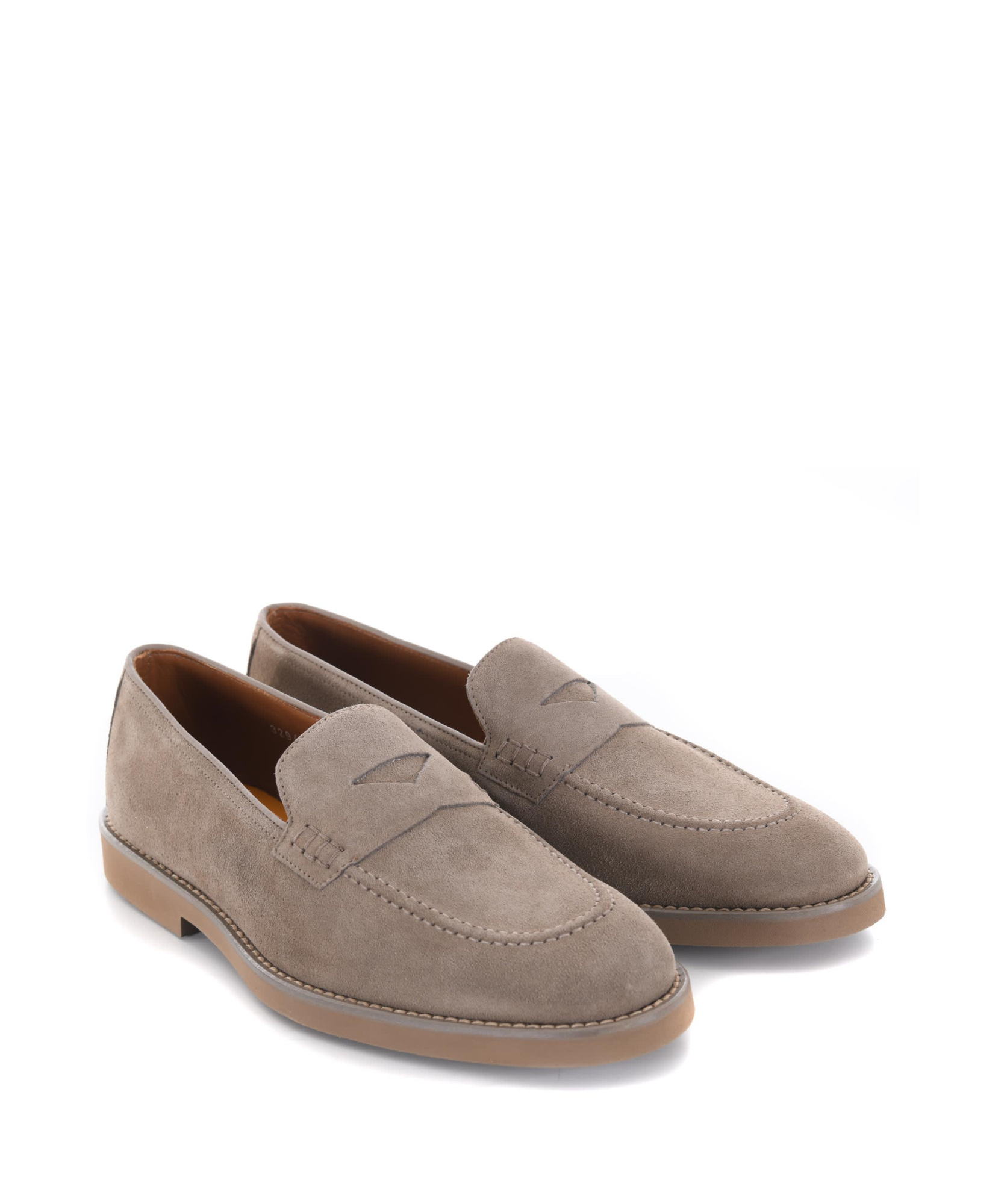 Doucal's Doucals Moccasins In Suede In Gray