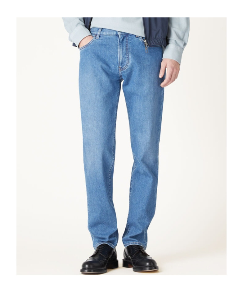 Loro Piana Quarona Belt-loop Jeans In Blue