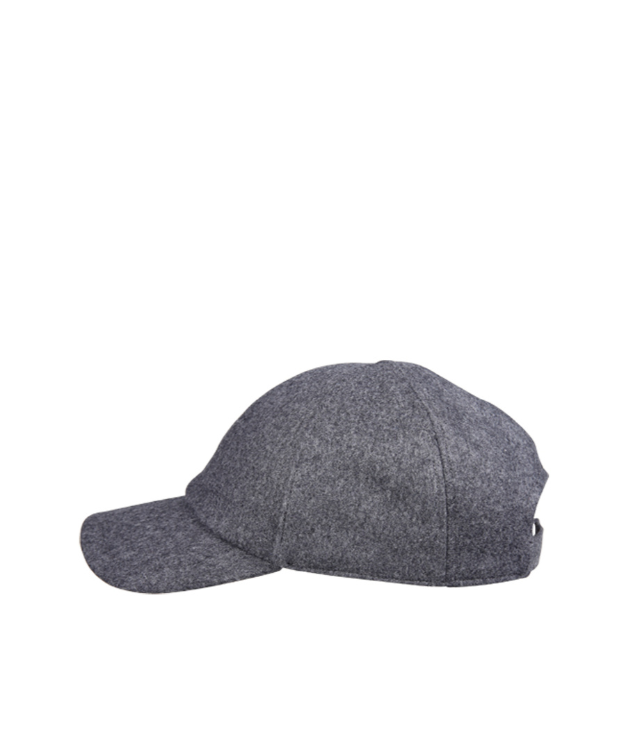 Roger Vivier Mini Flower Pearl Strass Wool Blend Cap In Gray