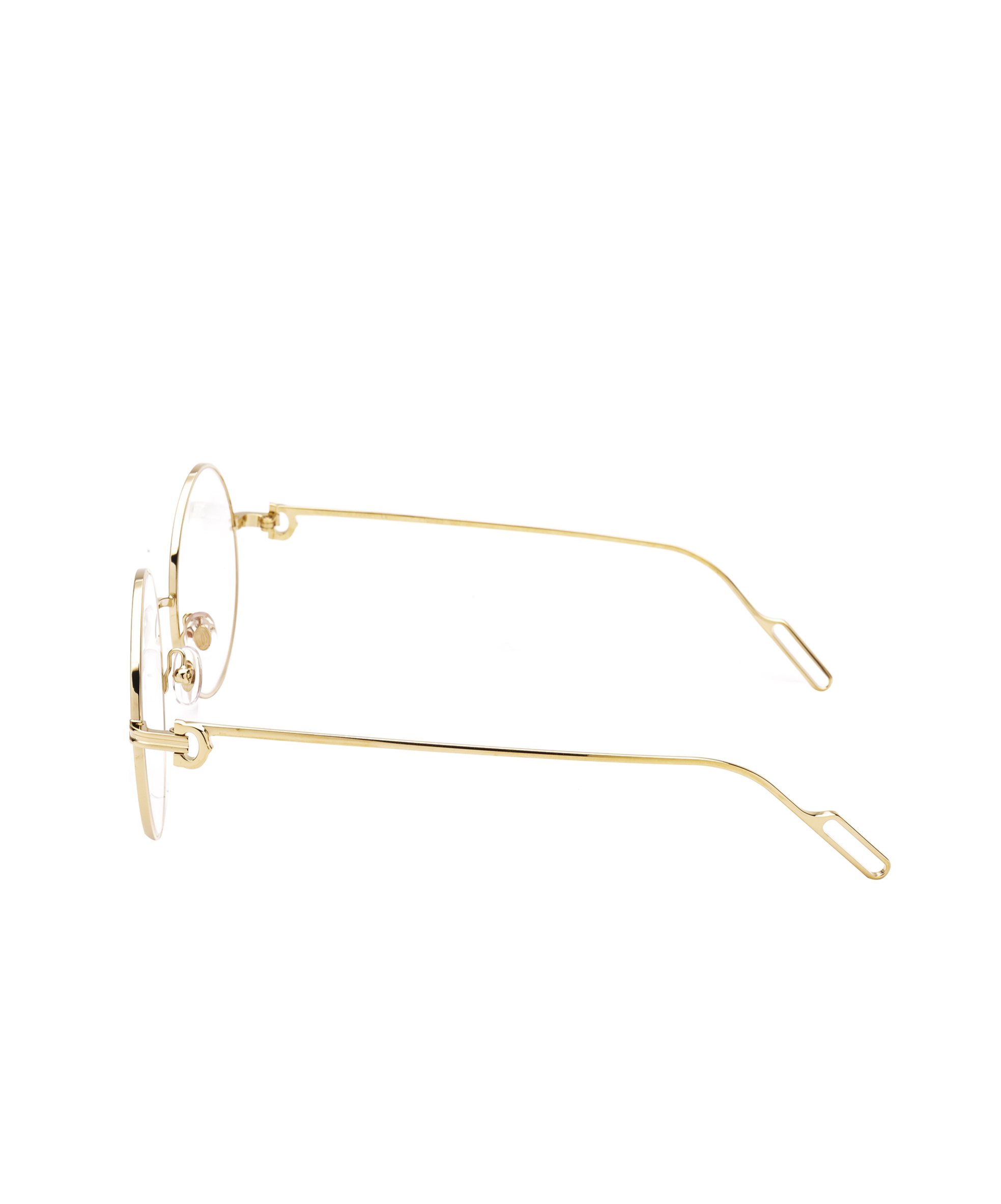 Cartier Round Frame Plain Mirror In White