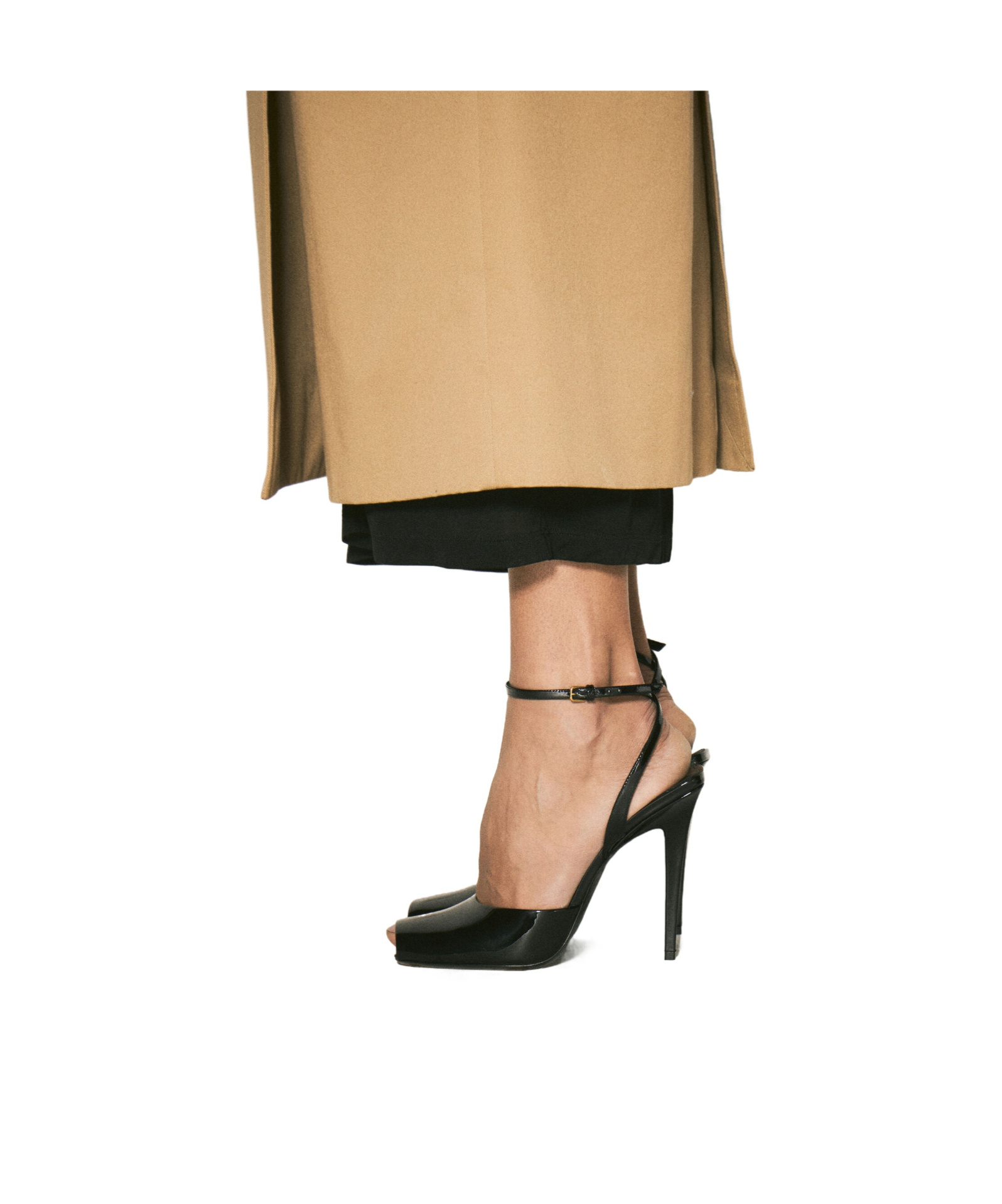 SAINT LAURENT OPEN-TOED HIGH-HEELED SANDALS
