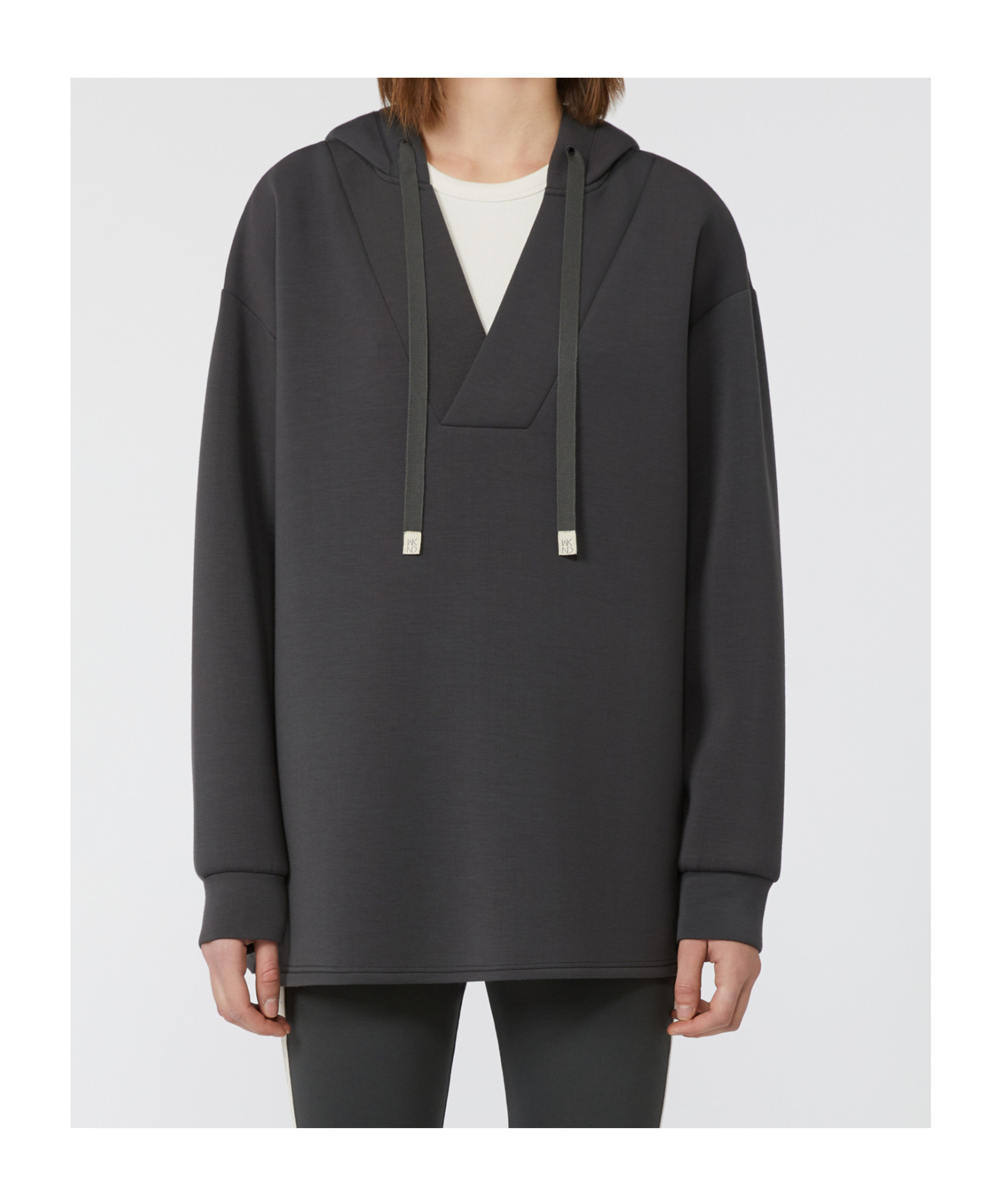 Weekend Max Mara Knitwear Oversized Adjustable Hood In Gray