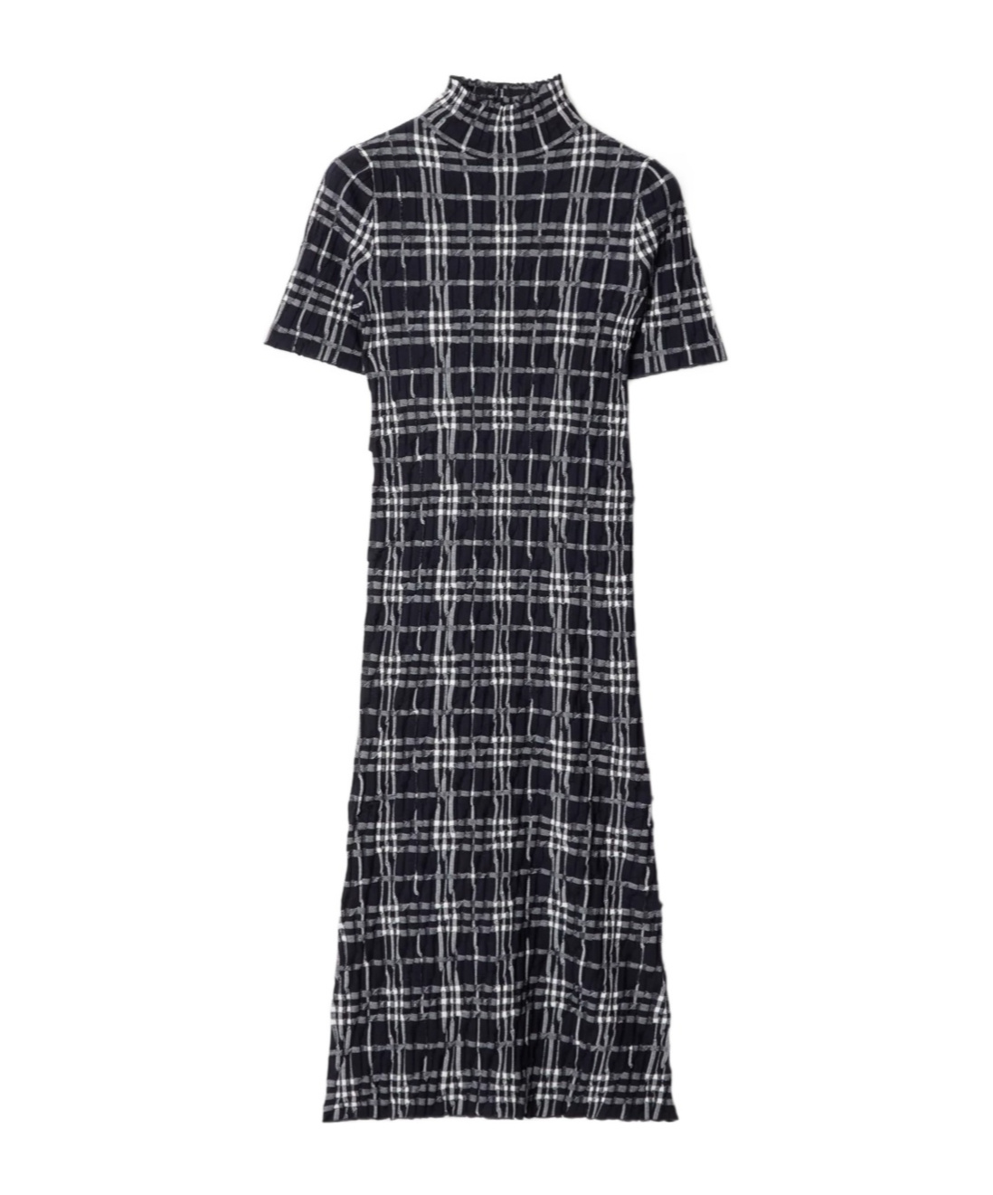 Burberry Check Wool Blend Dress