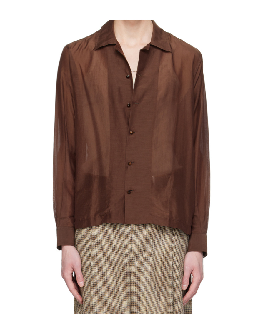 Bode Heartwood Shirt In Brown