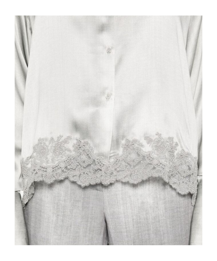 Ermanno Scervino Shirt With Embroidery In White