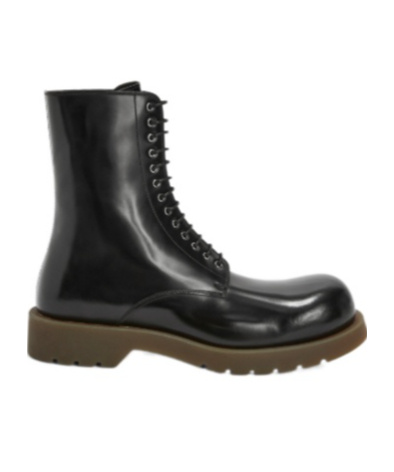 Jil Sander Ankle Boots With Chunky Sole And Pull Tab In Black