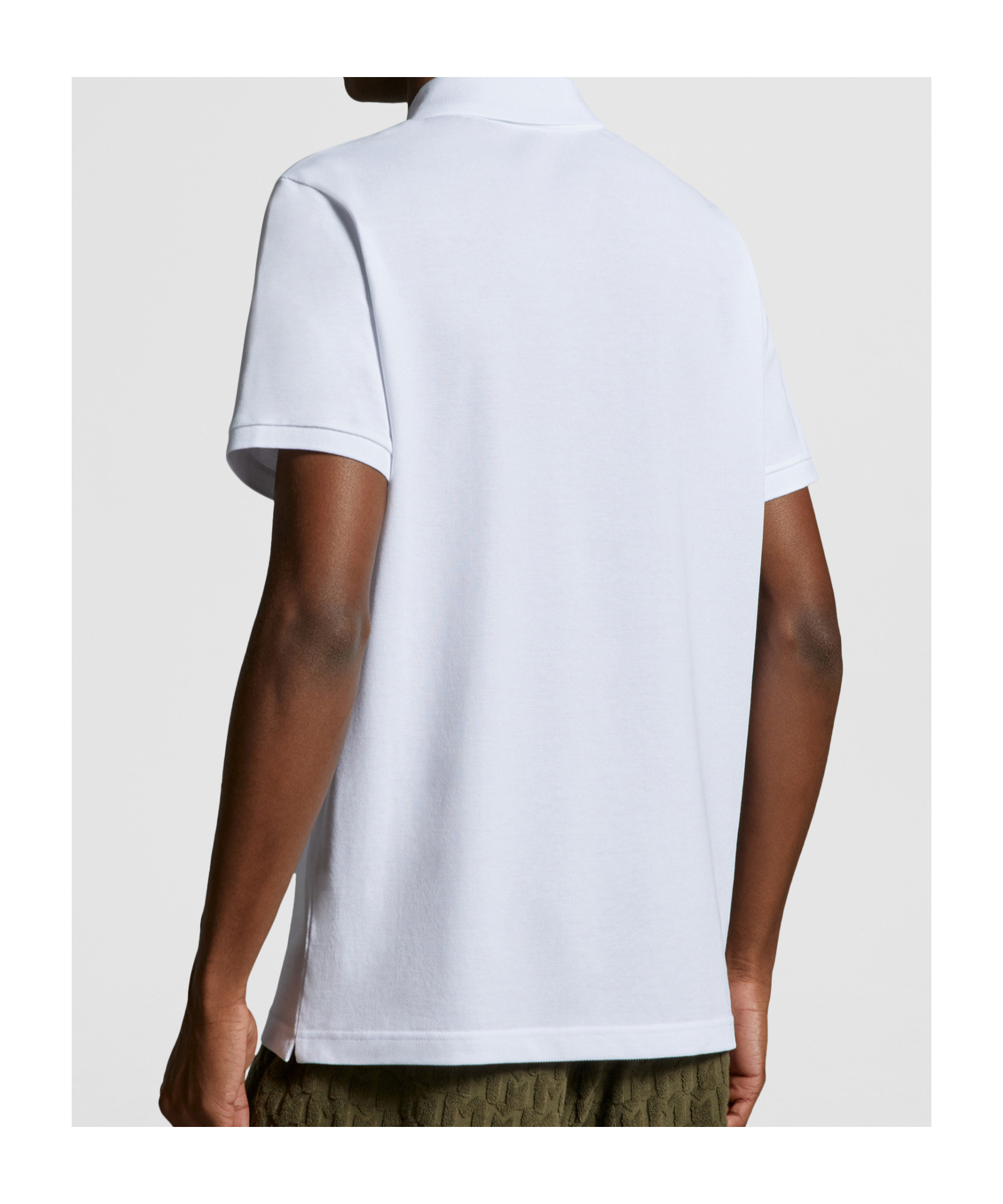 Moncler Short-sleeved Polo Shirt In White