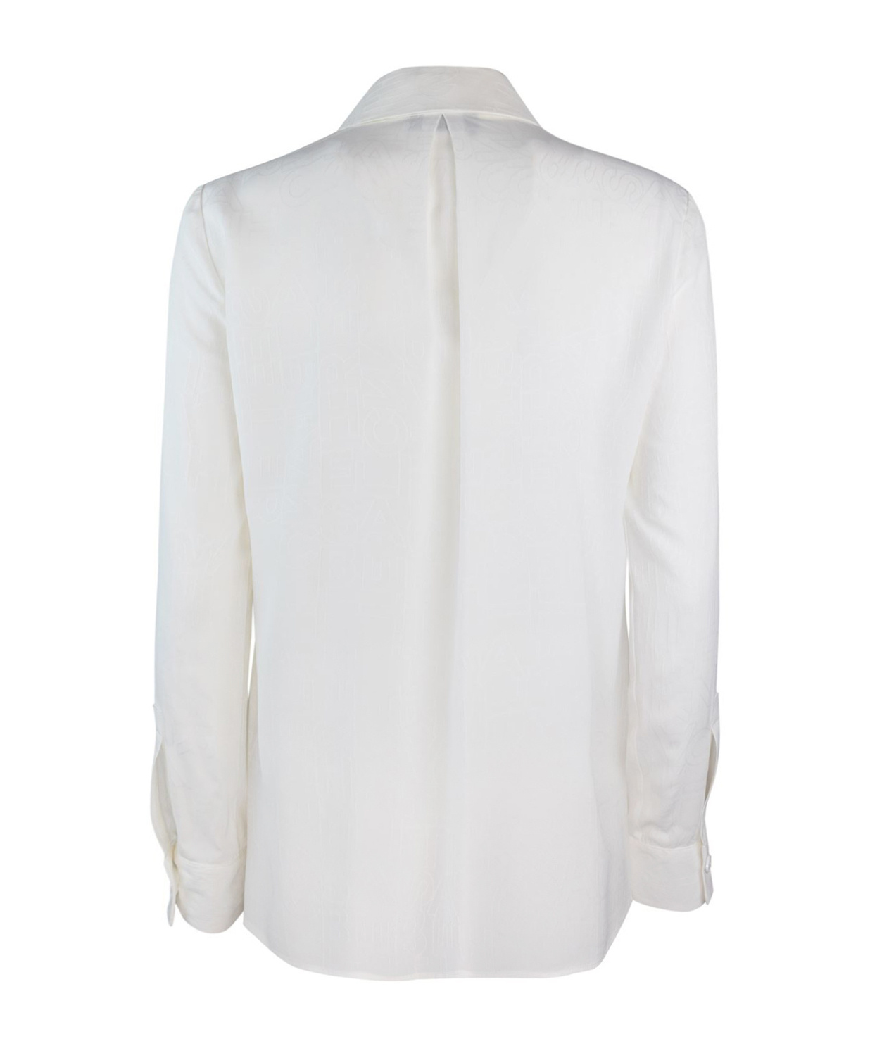 Elisabetta Franchi Camicia Lettering In Jacquard In White