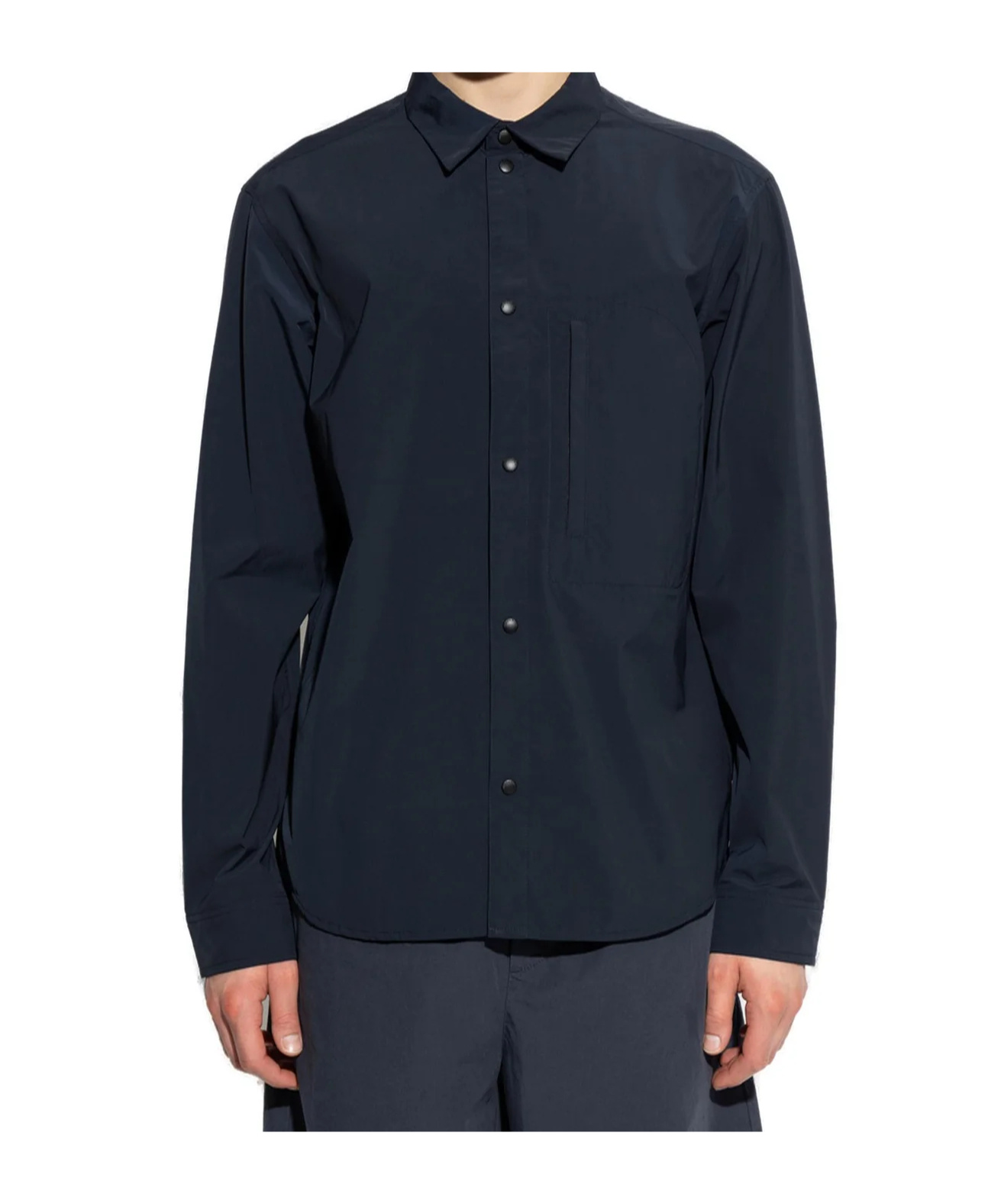 Woolrich Overshirt With Chest And Front Zip Pockets