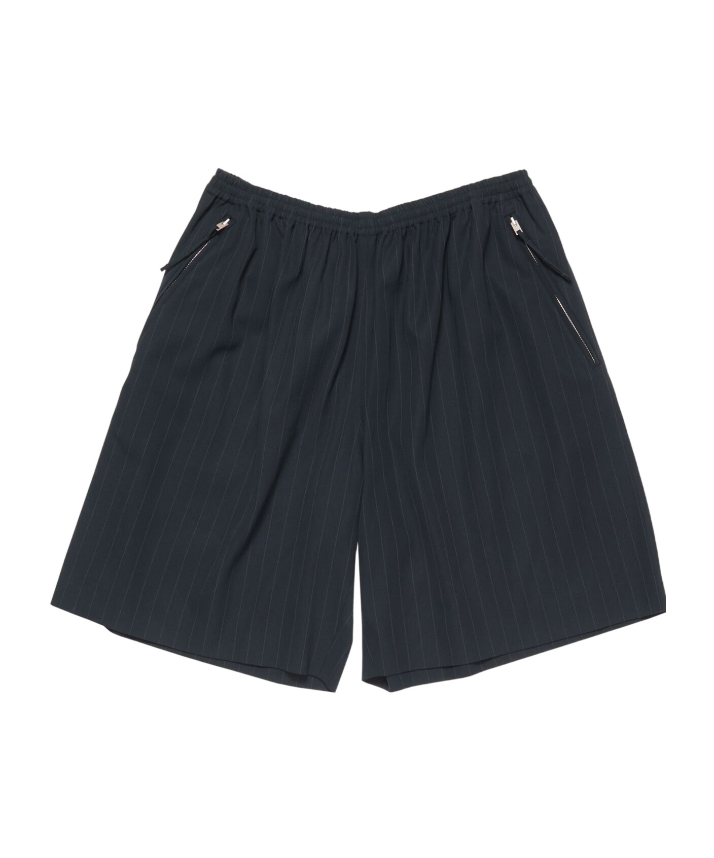 Acne Studios Pinstriped Drawstring Shorts In Black