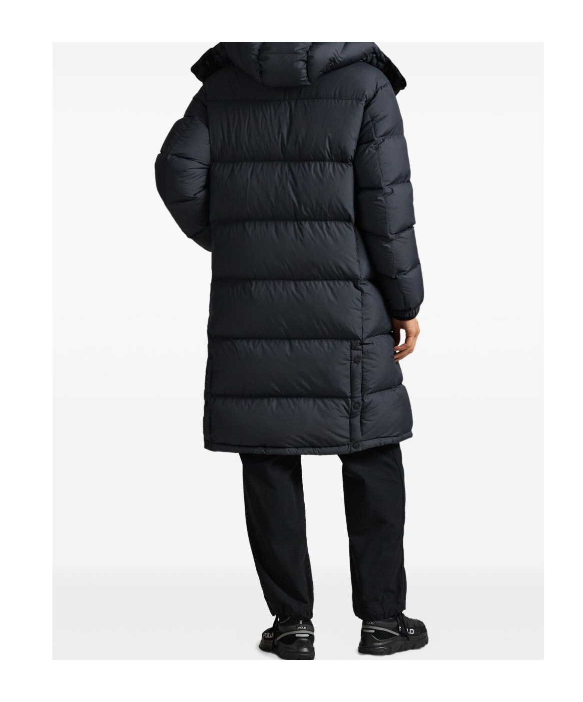 Polo Ralph Lauren Hooded Insulated Bomber Coat In Blue