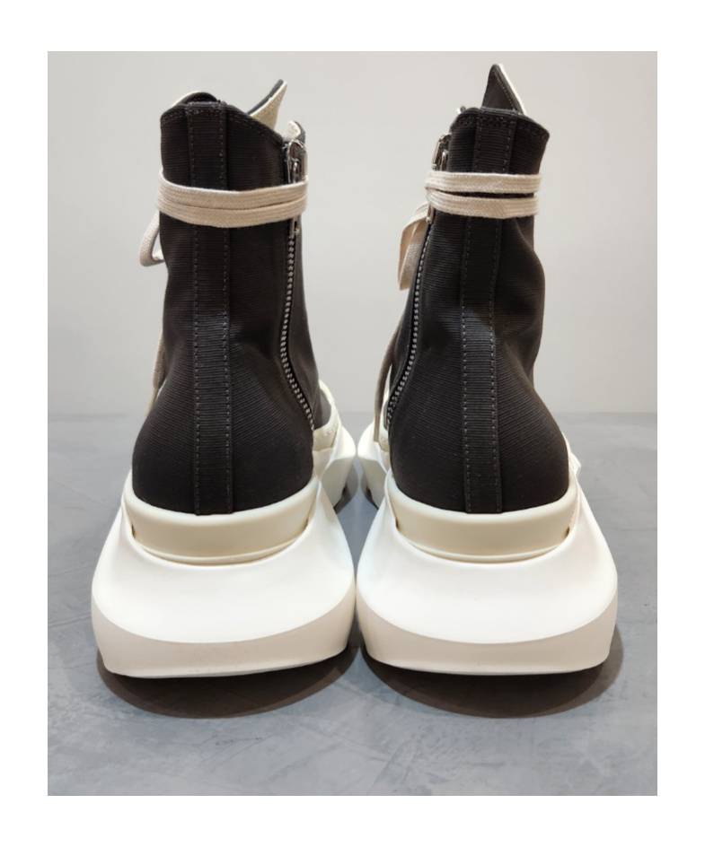 Rick Owens Drkshdw Tie High-top Sneakers In Black