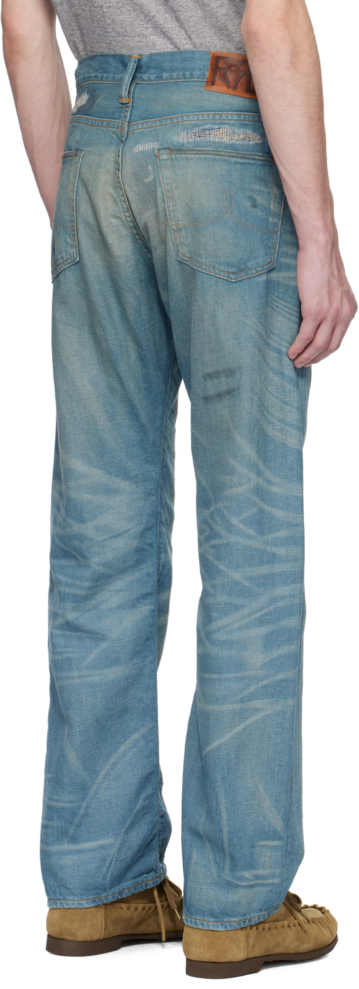 Rrl 5-pocket Plainfield Selvedge Jeans In Blue