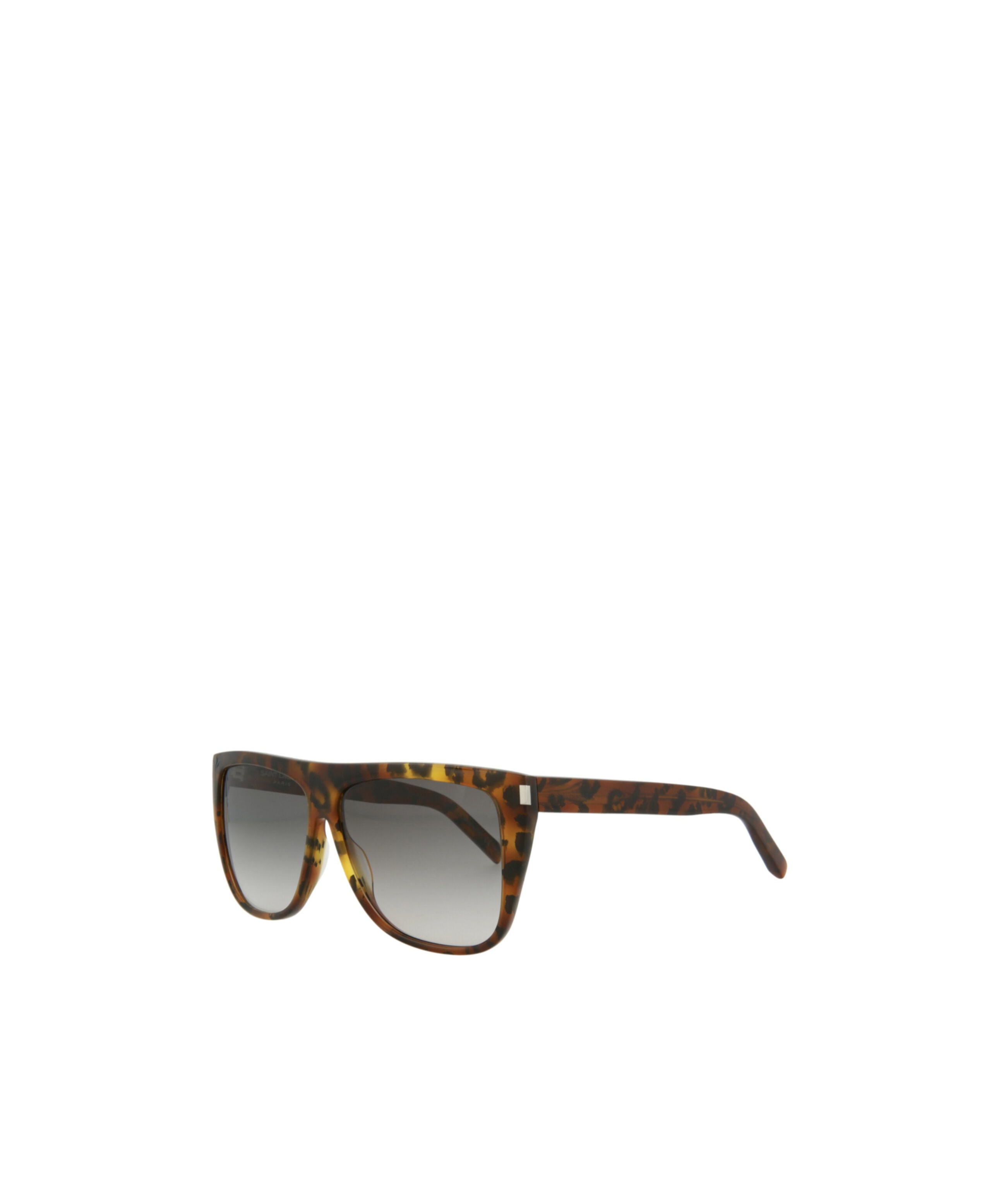 Saint Laurent Logo Sunglasses In Gray