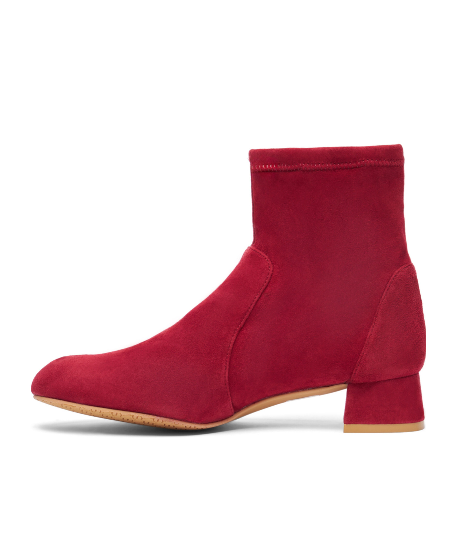 Stuart Weitzman Grace Sock Boots In Red
