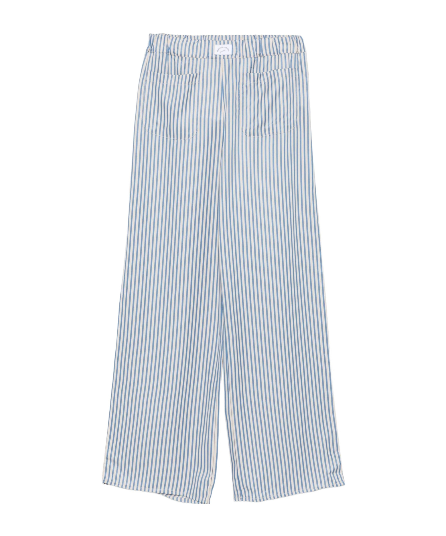Maison Labiche Oudin Striped Wide-leg Trousers In Blue