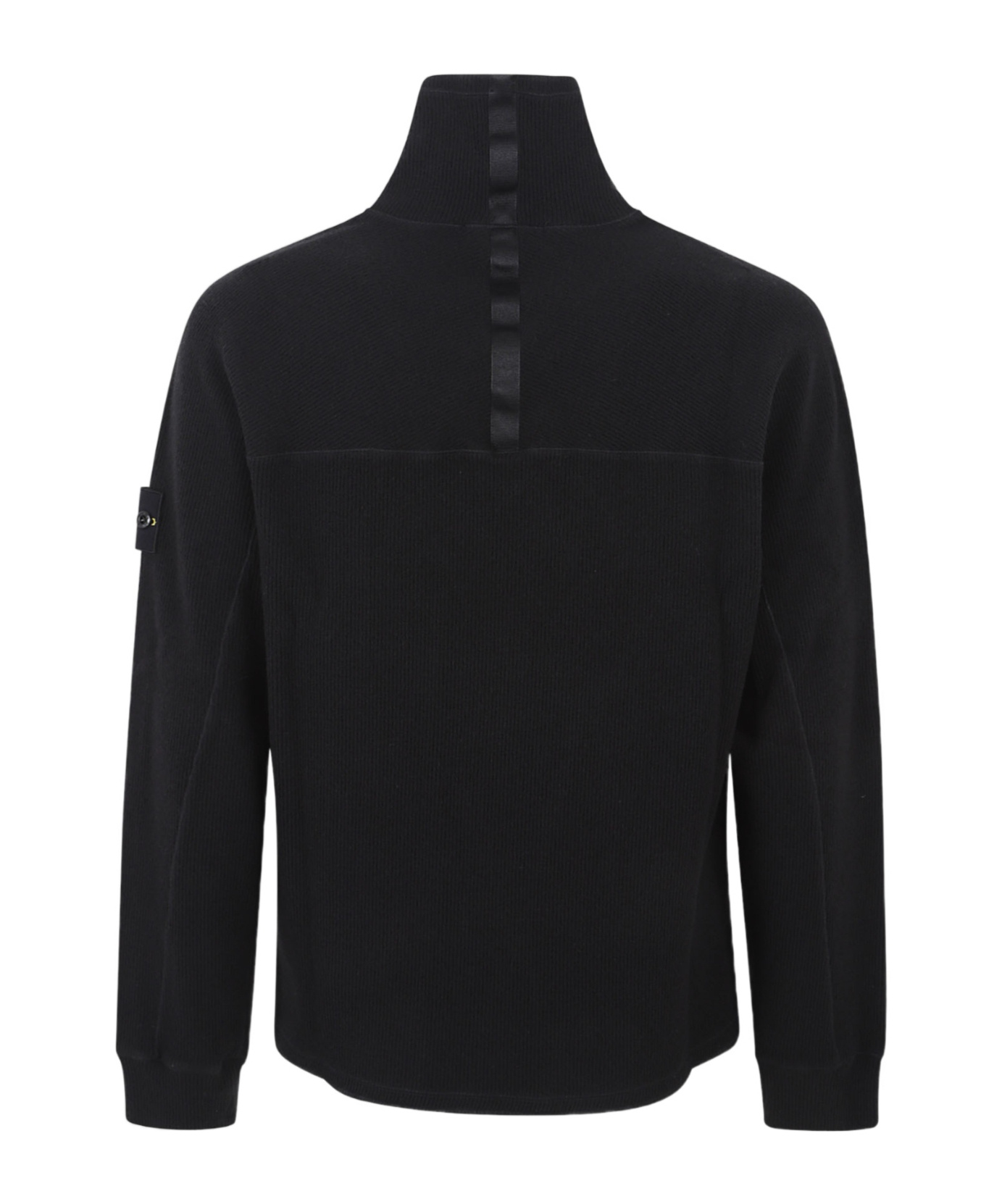 Stone Island Turtleneck Sweater In Black