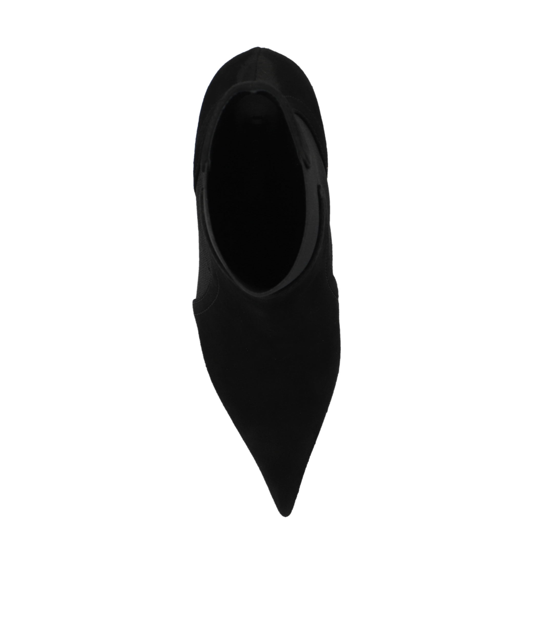 Casadei Pointed-toe Suede Ankle Boots In Black