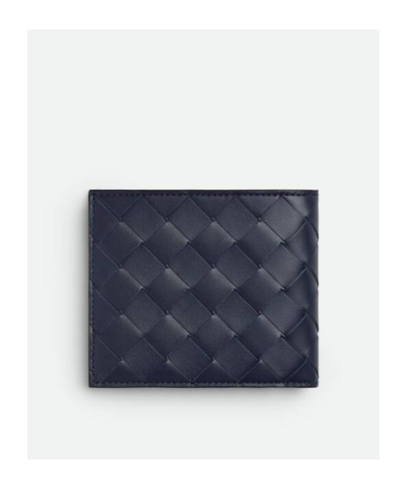 Bottega Veneta Piccolo Bi-fold Wallet In Intrecciato Leather