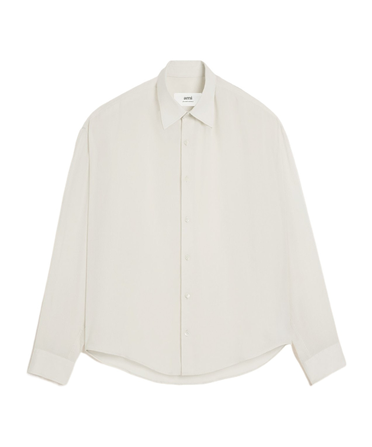 Ami Alexandre Mattiussi Ami Paris Short Sleeve Cotton Shirt In White