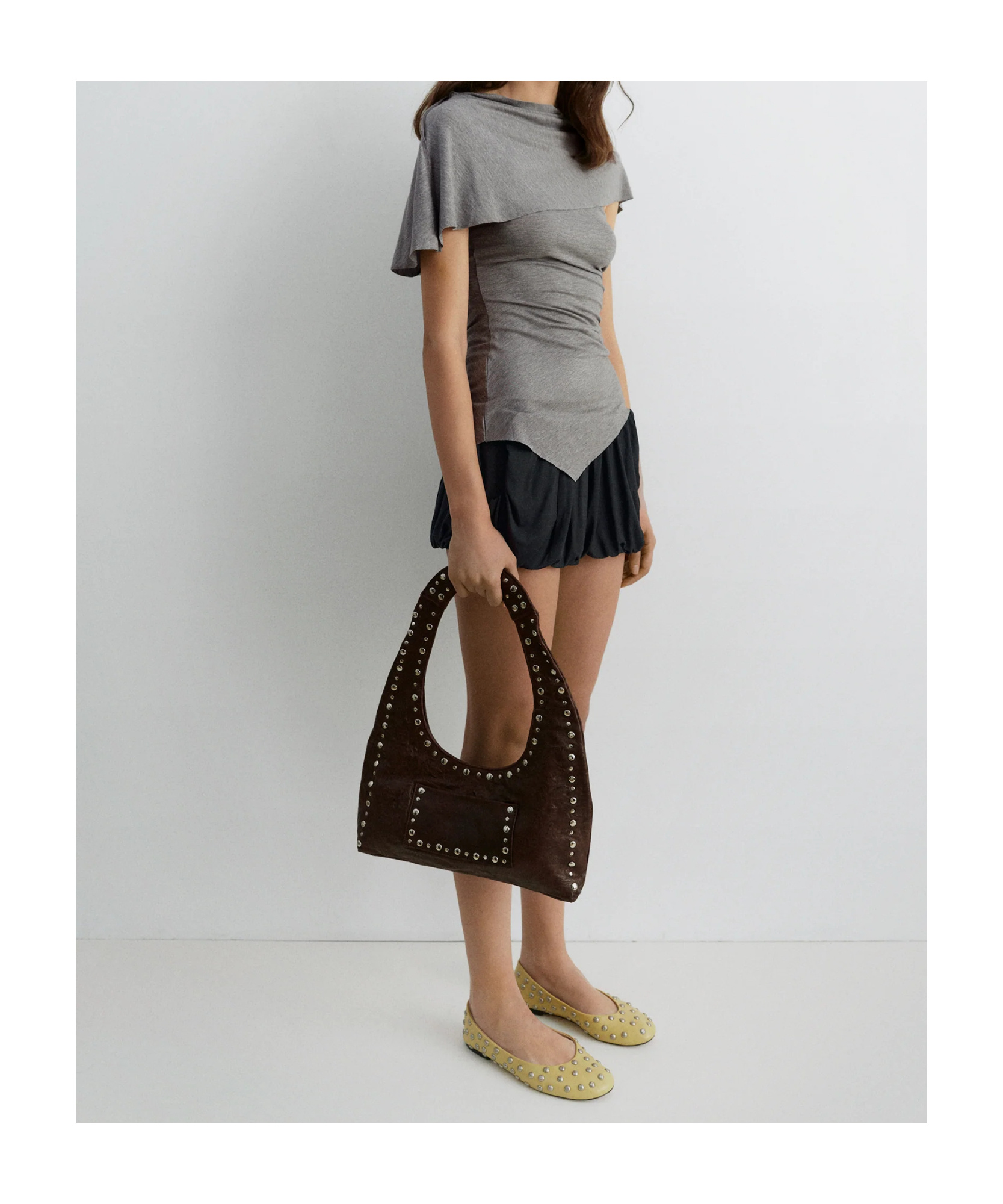 Gimaguas Franca Bag Arrugado In Black