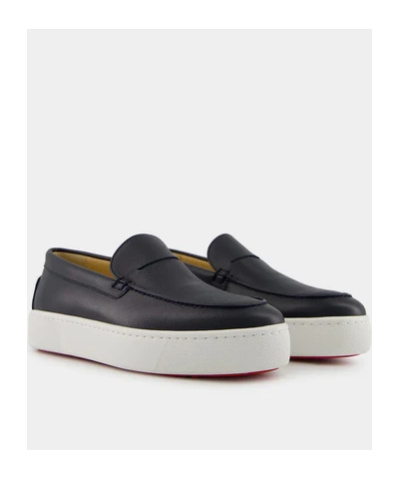 Christian Louboutin Men's Varsiboat Loafers In Navy Blue