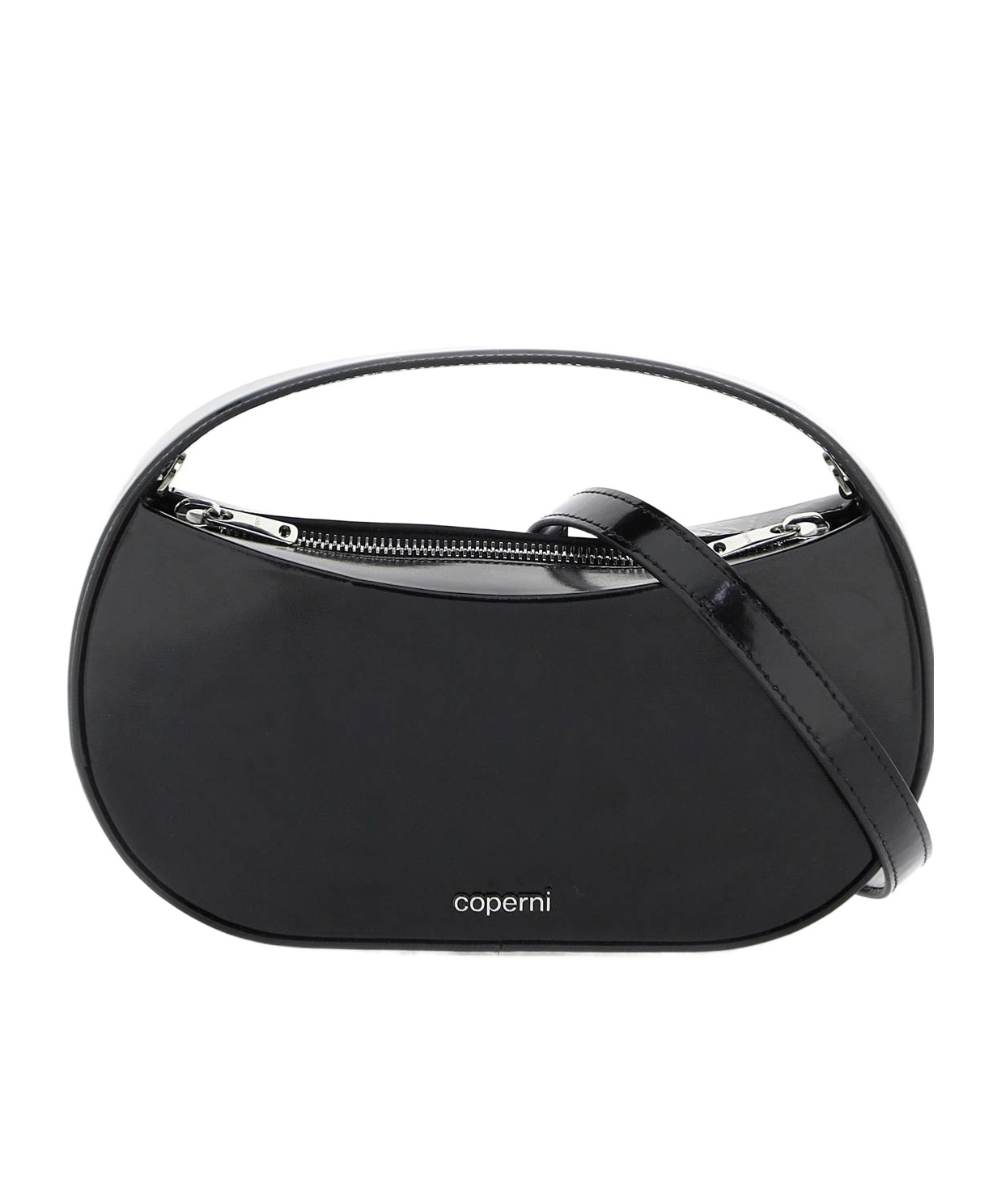Coperni 'sound Swipe Small' Black Handbag With Logo Detail In Black