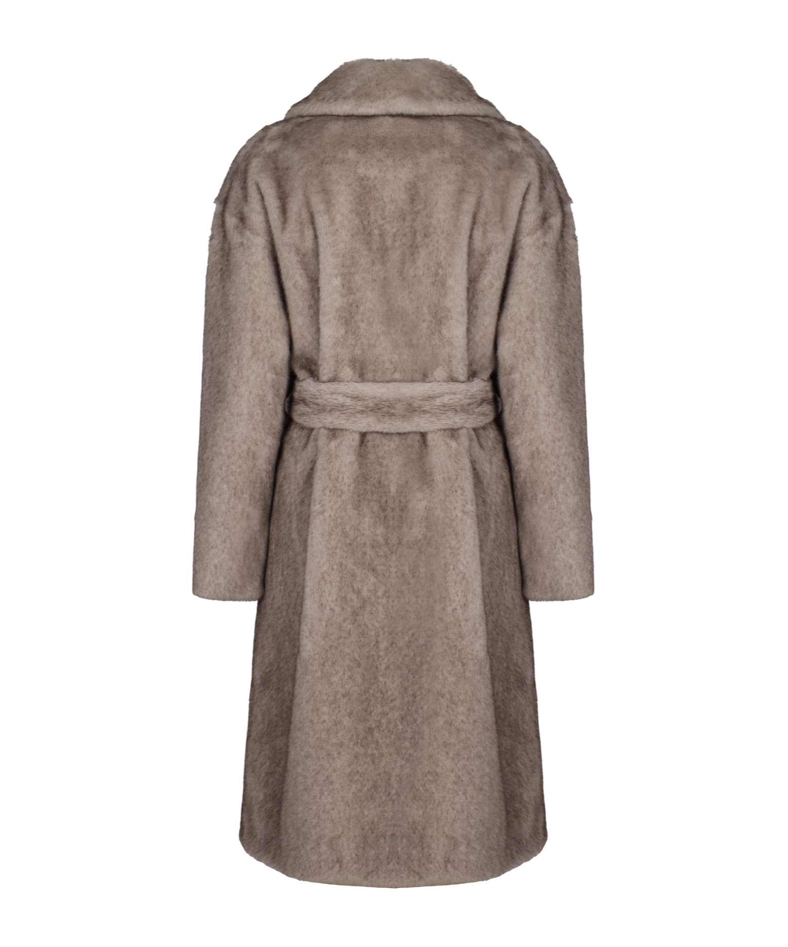 Herno Belted Coat In Gray