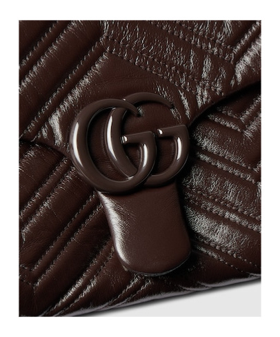 Gucci Gg Marmont Large Shoulder Bag In Brown