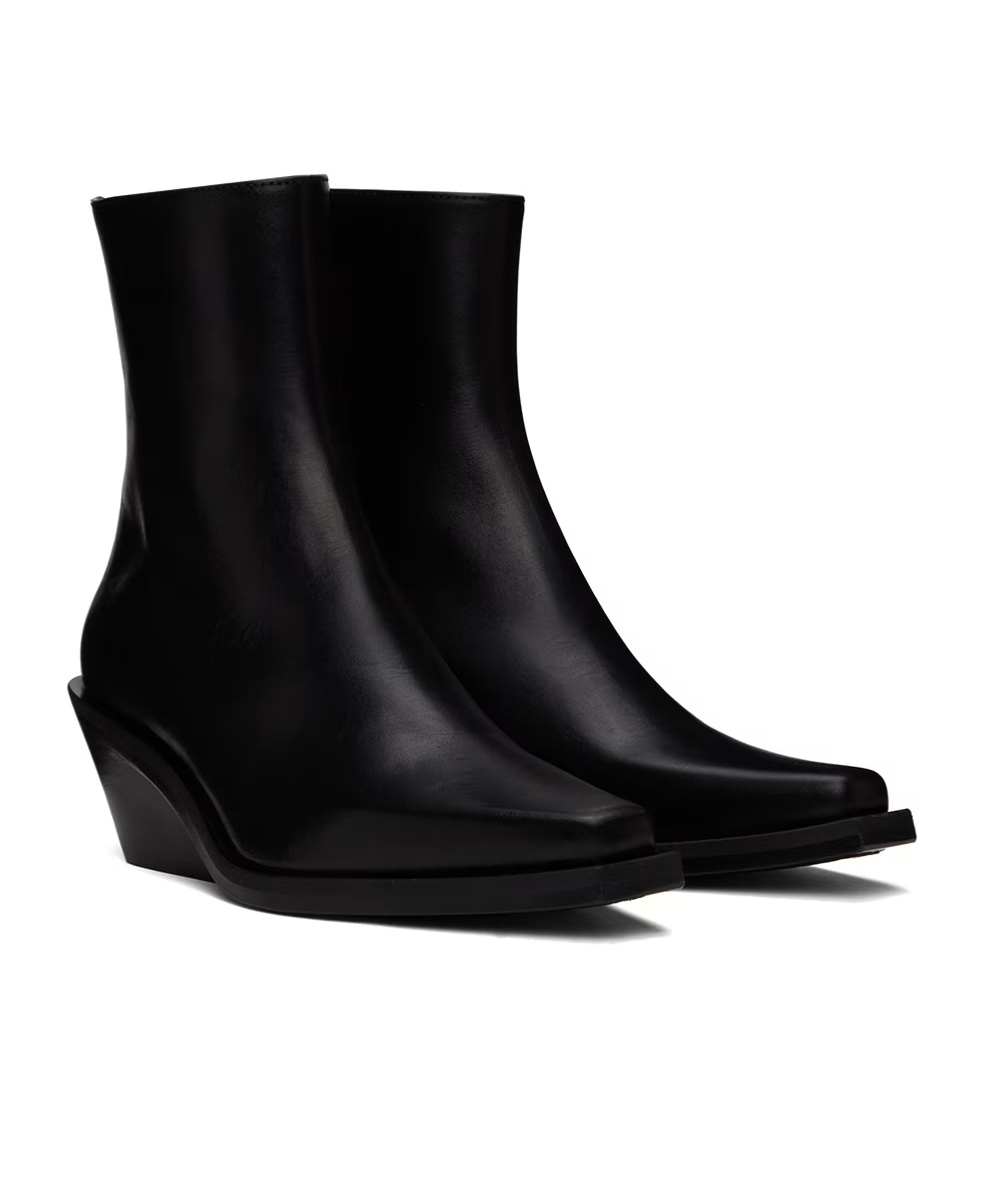Ann Demeulemeester Rumi Zipper Detail Short Boots In Black