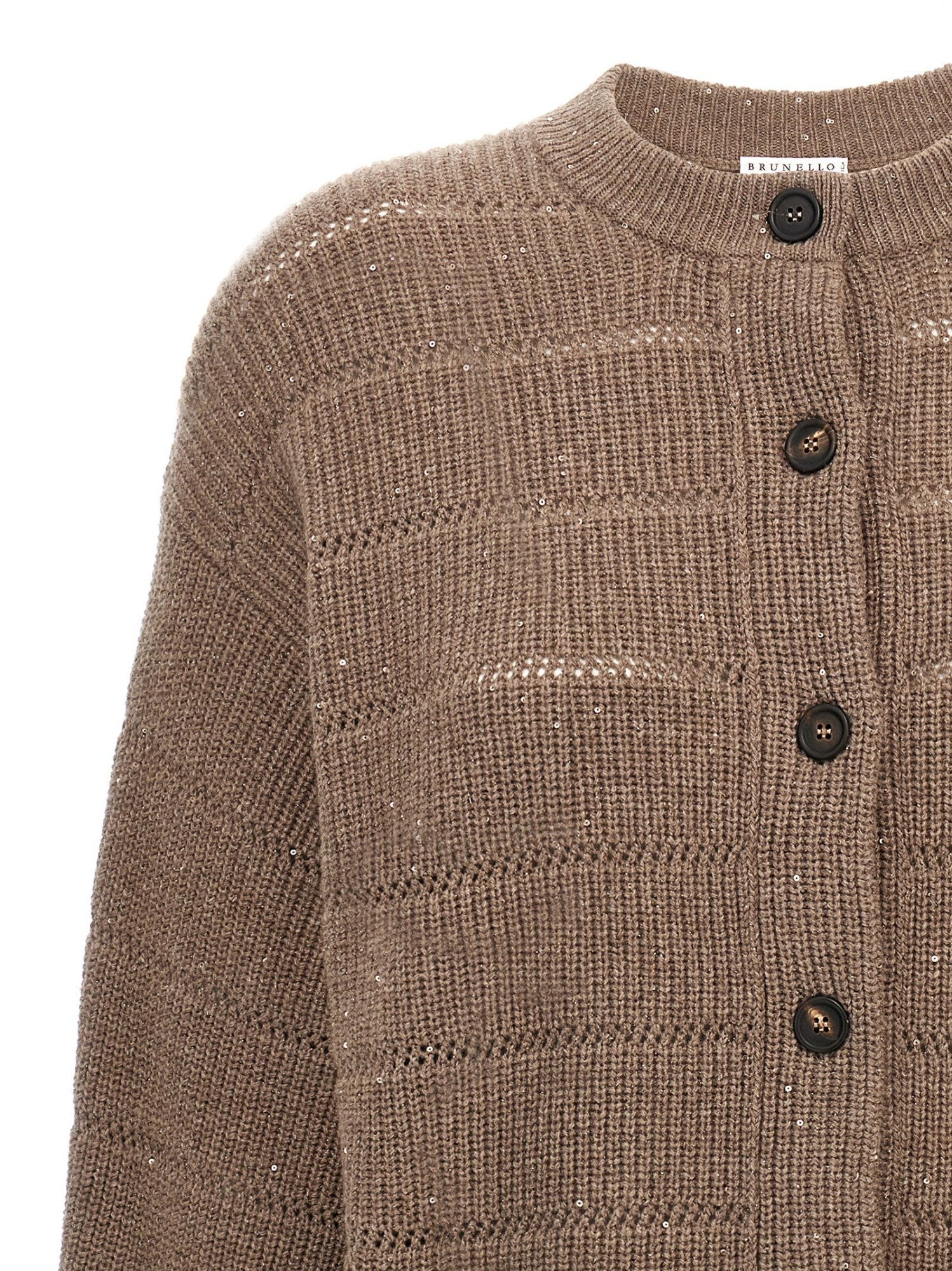 Shop Brunello Cucinelli Long-sleeved Cardigan