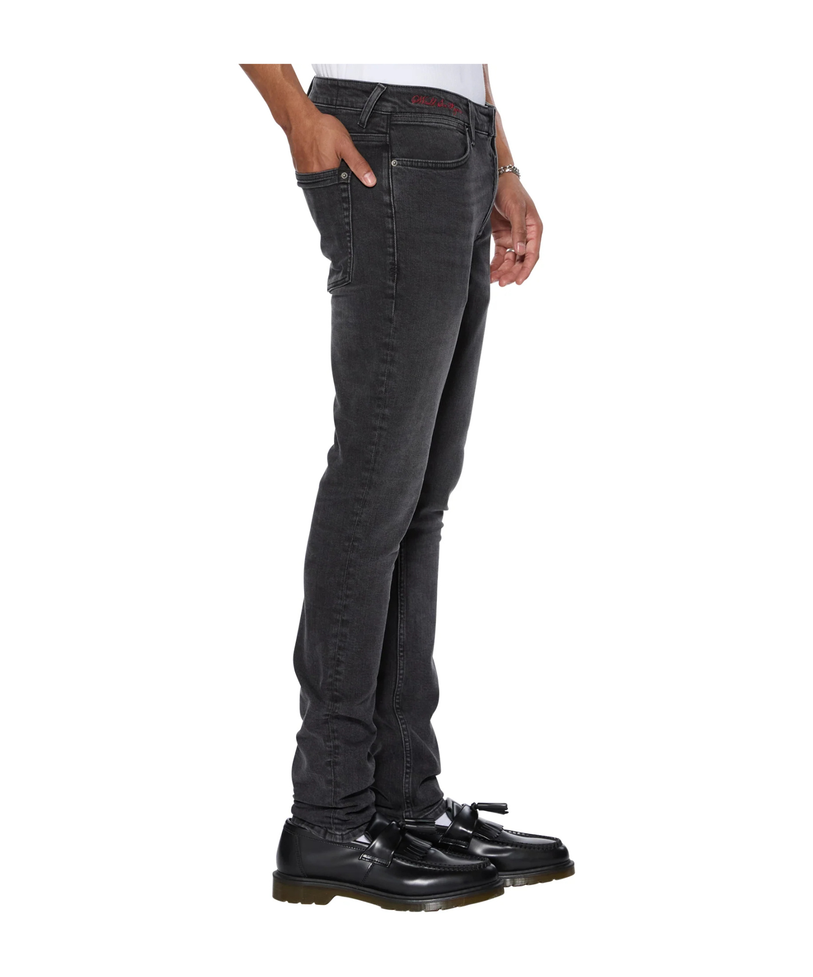 Shop Ksubi Jeans With Belt Loops In Black