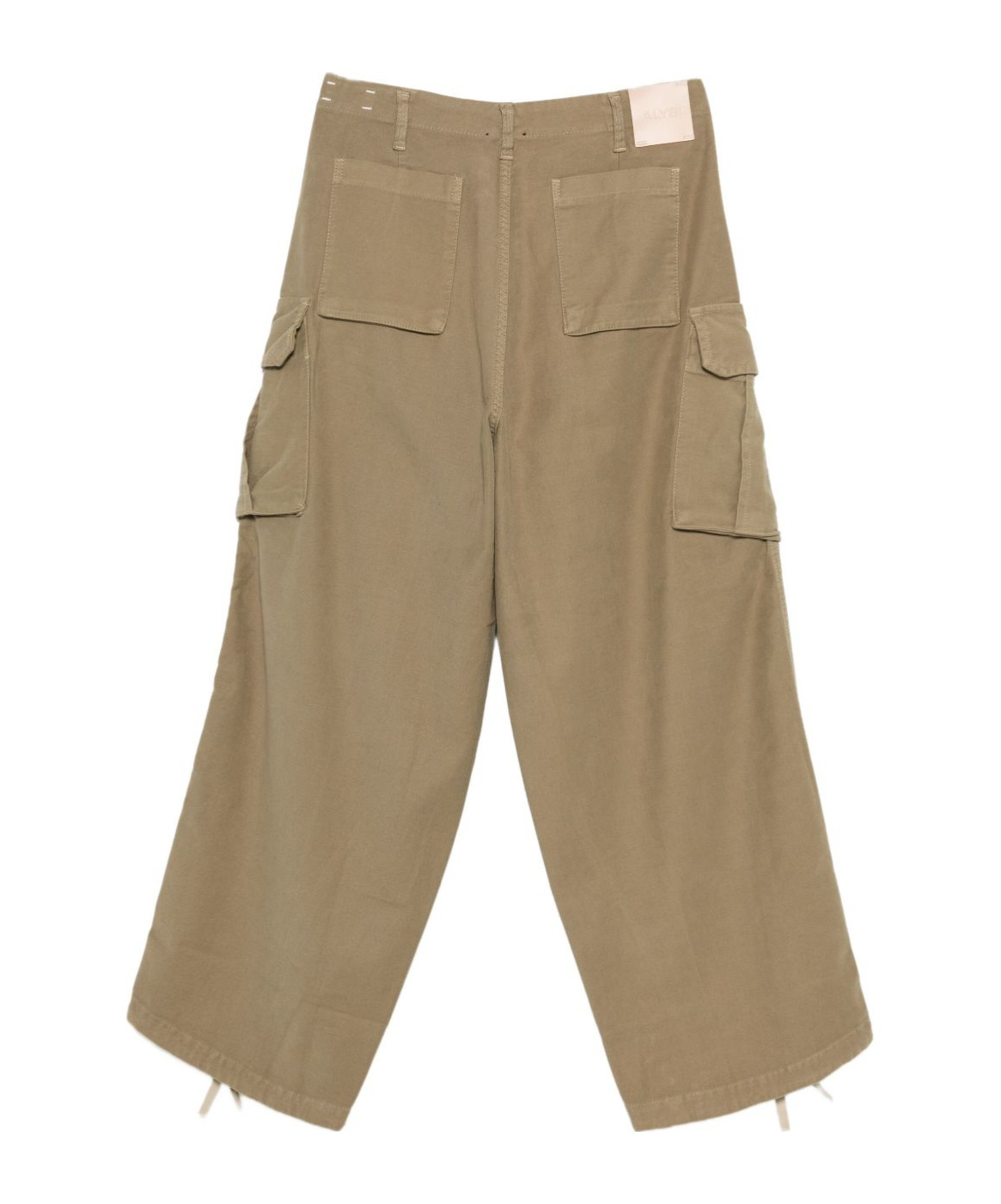 Alysi Cargo Pocket Casual Pants In Brown