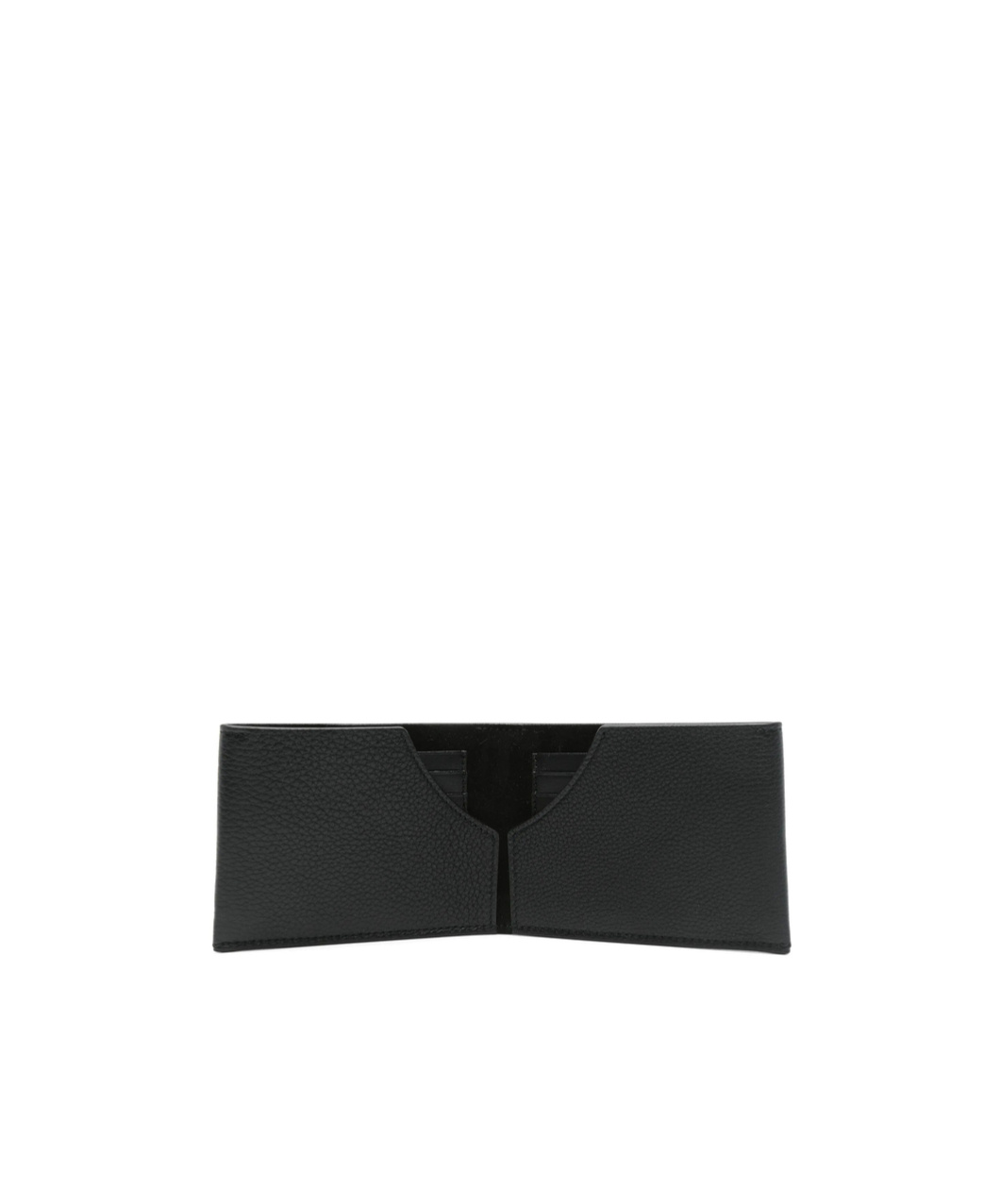 Maison Margiela Black Bi-fold Wallet With Logo Men In Black