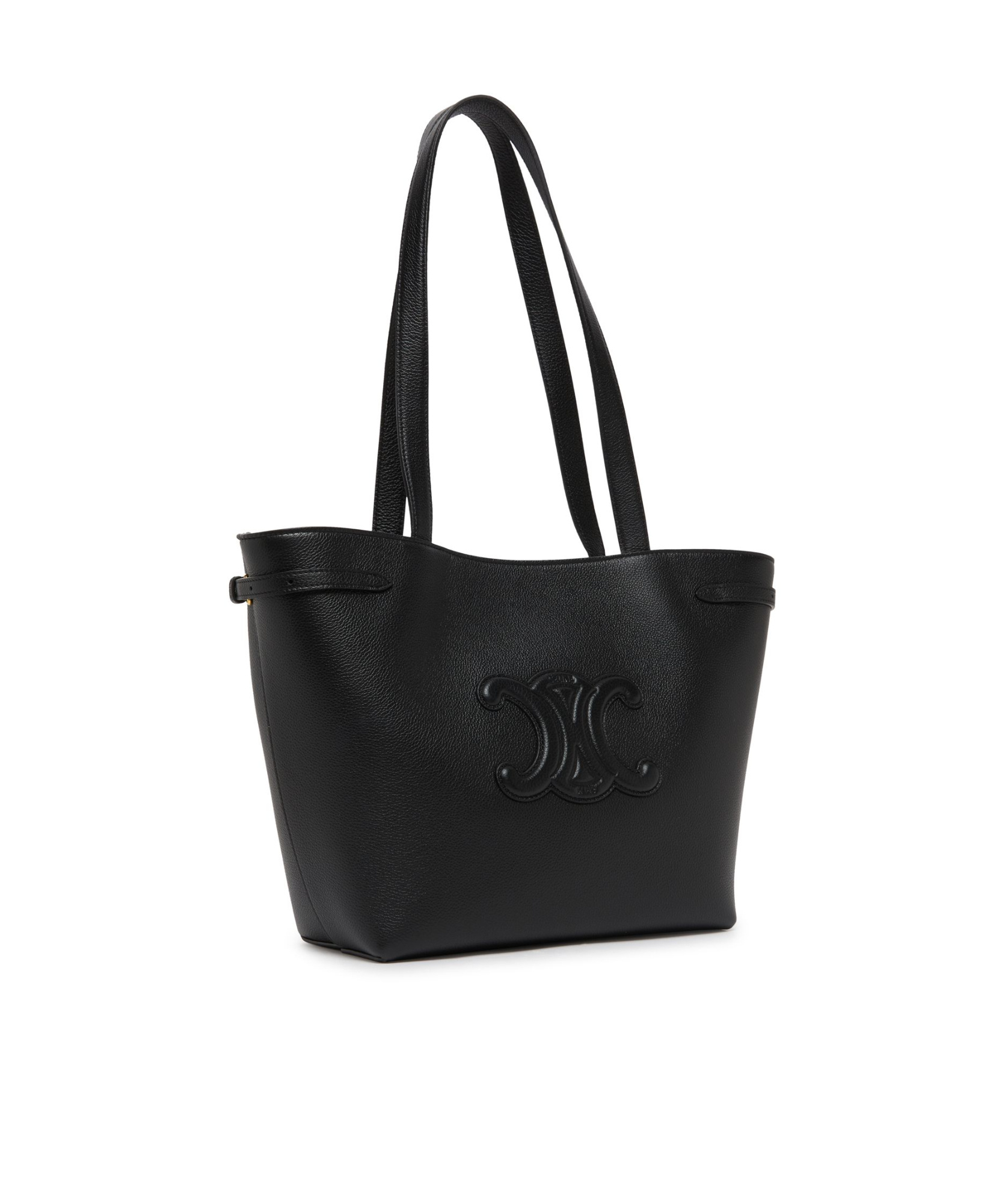 Celine Small Cabas Anas Cuir Shoulder Bag In Black