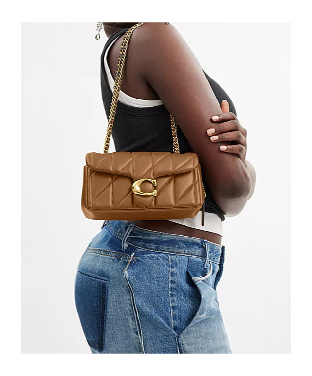 Coach Tabby Shoulder Bag 26 With Pillow Quilting In Brown