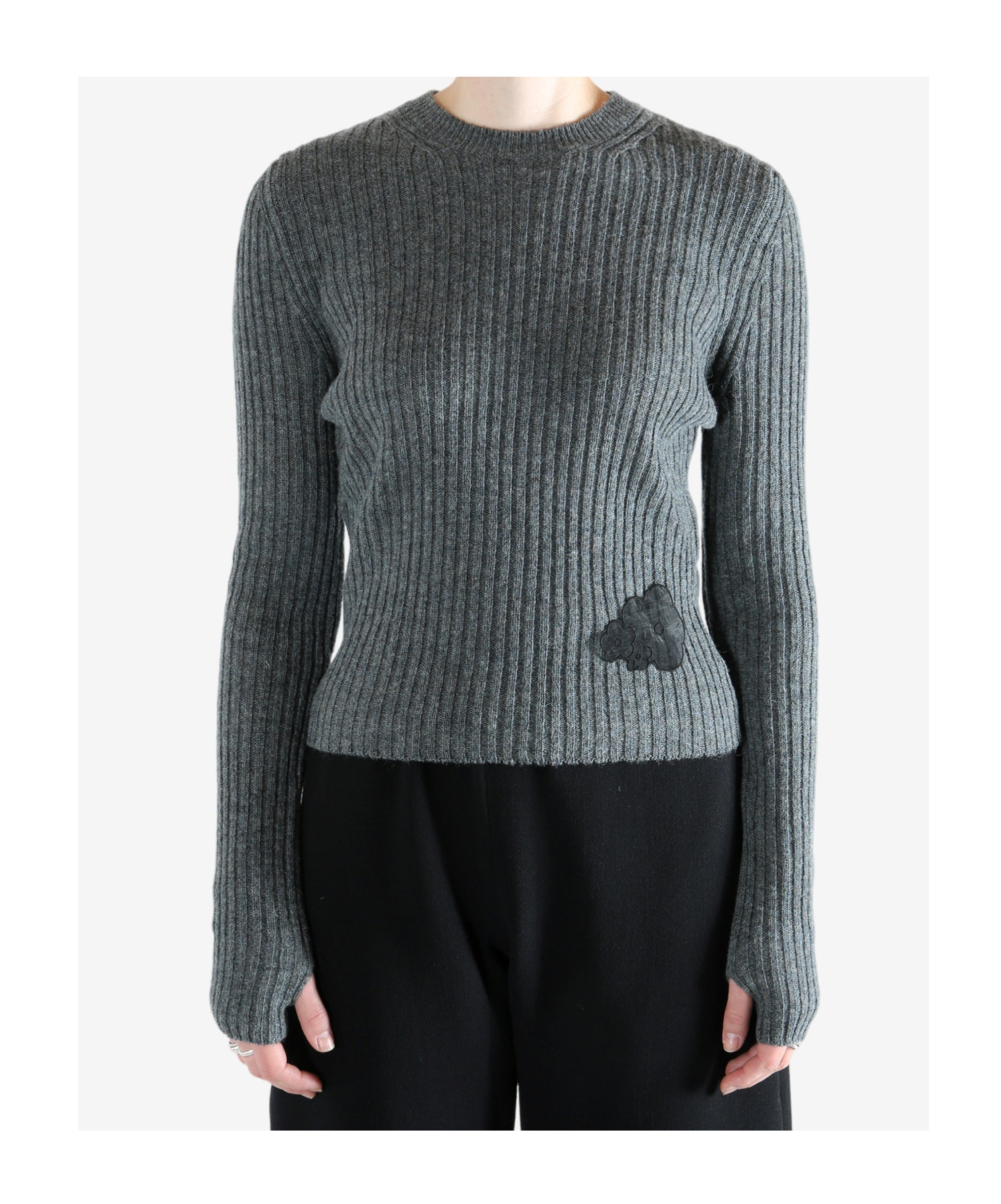 Cecilie Bahnsen Long-sleeved Sweater In Black
