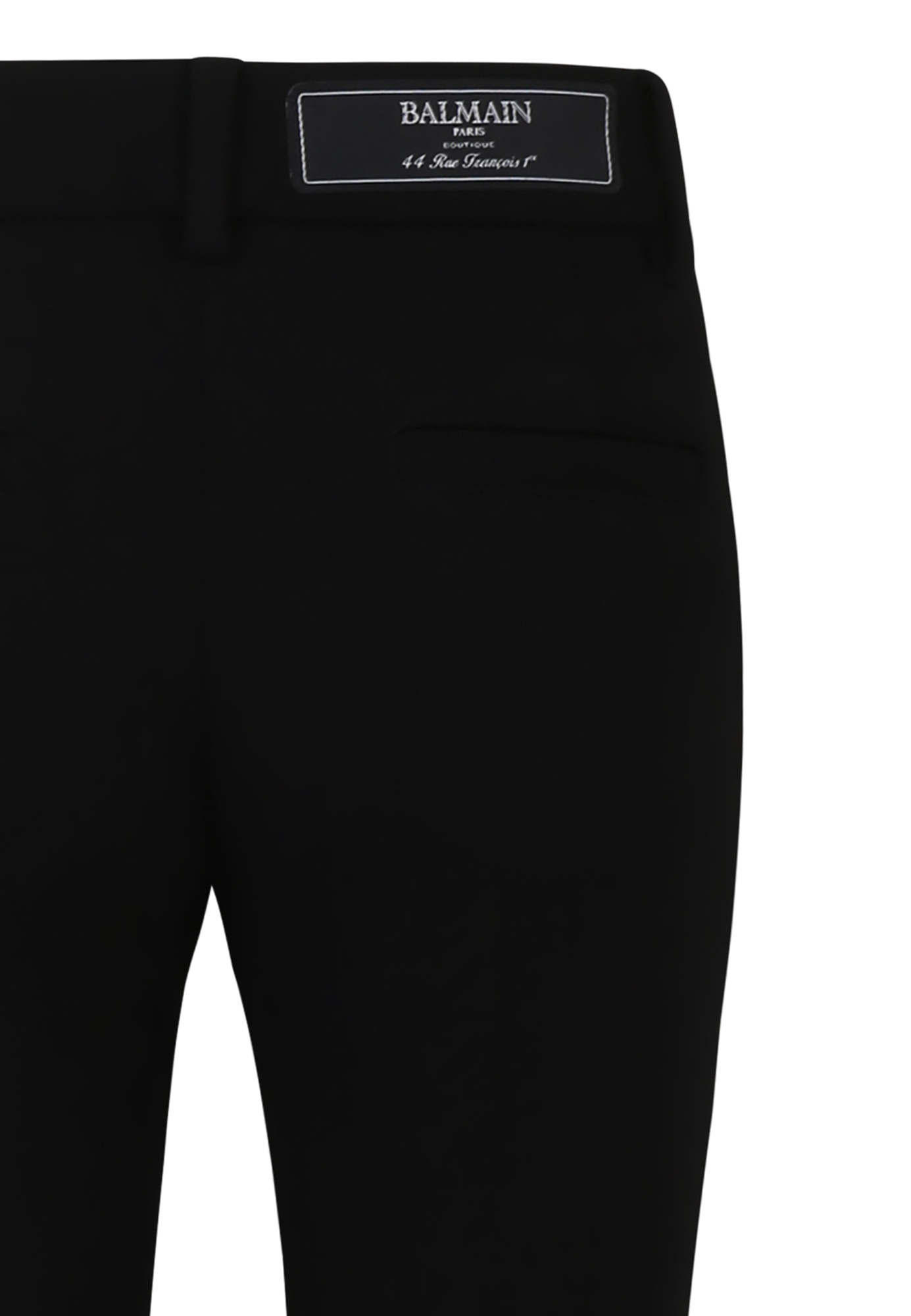 Balmain Belt-loop Casual Pants In Black