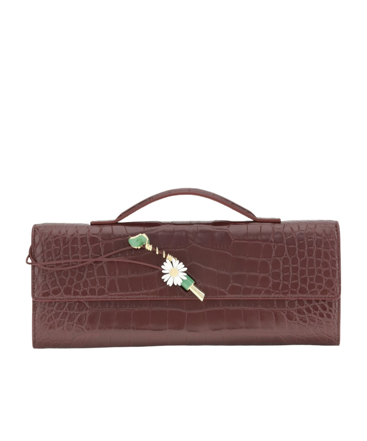 Bottega Veneta Rectangular Clutch In Red