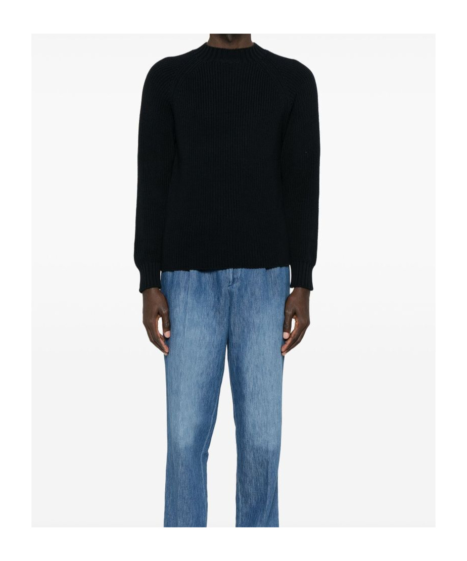 Drumohr Cotton Jersey In Black